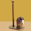 Kitchen - LightningStore Stylish Grape Basket Paper Towel Holder - Vertical Pole - Excellent For Using At Home Or Office