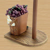 Kitchen - LightningStore Stylish Grape Basket Paper Towel Holder - Vertical Pole - Excellent For Using At Home Or Office