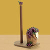 Kitchen - LightningStore Stylish Grape Basket Paper Towel Holder - Vertical Pole - Excellent For Using At Home Or Office