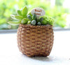 Lawn & Patio - LightningStore Basket Succulent Plants Pot Microlandschaft Personalized Office House Balcony Landscape Pot Creative Decorative Flower Pots