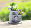 Lawn & Patio - LightningStore Basket Succulent Plants Pot Microlandschaft Personalized Office House Balcony Landscape Pot Creative Decorative Flower Pots
