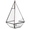 Lawn & Patio - LightningStore Bonsai Modern Glass Geometric Terrarium Pyramid Succulent Box Planter Flower Pot Eco Bottle Miniature Miero Landscape Vivaria Plants Pot