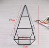 Lawn & Patio - LightningStore Bonsai Modern Glass Geometric Terrarium Pyramid Succulent Box Planter Flower Pot Eco Bottle Miniature Miero Landscape Vivaria Plants Pot