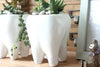 Lawn & Patio - LightningStore Ceramic White Tooth Teeth Succulent Plants Pot Microlandschaft Personalized Office House Balcony Landscape Pot Creative Decorative Flower Pots