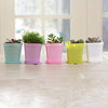 Lawn & Patio - LightningStore Colorful Pink Green Purple White Black Yellow Flower Pot With Chassis Succulent Plants Pot Microlandschaft Personalized Office House Balcony Landscape Pot Creative Decorative Flower