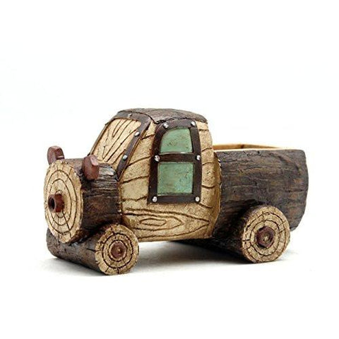 Lawn & Patio - LightningStore Cute Brown Grey Gray Truck Wagon Car Succulent Plants Pot Microlandschaft Personalized Office House Balcony Landscape Pot Creative Decorative Flower Pots