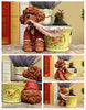 Lawn & Patio - LightningStore Cute Brown Poodle Yellow Flower Pot Succulent Plants Pot Microlandschaft Personalized Office House Balcony Landscape Pot Creative Decorative Flower Pots