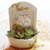 Lawn & Patio - LightningStore Cute Cat Funeral Graveyard Rest In Peace Succulent Plants Pot Microlandschaft Personalized Office House Balcony Landscape Pot Creative Decorative Flower Pots