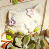 Lawn & Patio - LightningStore Cute Cat Funeral Graveyard Rest In Peace Succulent Plants Pot Microlandschaft Personalized Office House Balcony Landscape Pot Creative Decorative Flower Pots