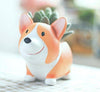 Lawn & Patio - LightningStore Flower Corgi Dog Succulent Plants Pot Microlandschaft Personalized Office House Balcony Landscape Pot Creative Decorative Flower Pots