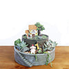 Lawn & Patio - LightningStore Home Succulent Plants Pot Microlandschaft Personalized Office House Balcony Landscape Pot Creative Decorative Flower Pots + LightningStore Minifigures Bag