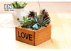 Lawn & Patio - LightningStore Love Flower Pot Succulent Plants Pot Microlandschaft Personalized Office House Balcony Landscape Pot Creative Decorative Flower Pots