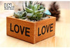 Lawn & Patio - LightningStore Love Flower Pot Succulent Plants Pot Microlandschaft Personalized Office House Balcony Landscape Pot Creative Decorative Flower Pots