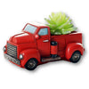 Lawn & Patio - LightningStore Red Truck Succulent Plants Pot Microlandschaft Personalized Office House Balcony Landscape Pot Creative Decorative Flower Pots