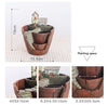 Lawn & Patio - LightningStore Succulent Plants Pot Microlandschaft Personalized Office House Balcony Landscape Pot Creative Decorative Flower Pots + Mini Figures Bundle