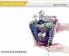 Lawn & Patio - LightningStore Succulent Plants Pot Microlandschaft Personalized Office House Balcony Landscape Pot Creative Decorative Flower Pots + Mini Figures Bundle