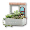 Lawn & Patio - LightningStore Welcome Window Succulent Plants Pot Microlandschaft Personalized Office House Balcony Landscape Pot Creative Decorative Flower Pots