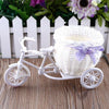 Lawn & Patio - LightningStore White Bicycle Succulent Plants Pot Microlandschaft Personalized Office House Balcony Landscape Pot Creative Decorative Flower Pots