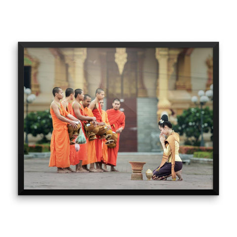 Monk Classic Framed Photo Poster Wall Art Decoration Decor For Bedroom Living Room