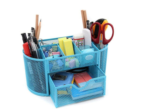 Office Product - Blue Black Green Red Desk Pen Pencil Makeup Brush Organizer - Excellent For Keeping Your Table Organized - Decorate Your Room With This Stylish Accessory