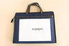 Office Product - Blue Black Waterproof Folder Paper Magazine Documents Bag - Use This Super Cool Classy Elegant Bag To Organize All Your Stuff