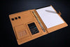 Office Product - Cool Elegant Black Brown Business File Folder - Comes With Free Calculator - A4 Size Paper - 4 Ring Binder - Excellent Deal - Claim Yours Now