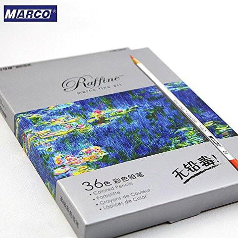 Office Product - Marco Colored Pencils- Colored Pencils 36 -Colored Pencils 36 Count- Colored Pencils Raffine- Colored Pencils In Bulk - Colored Pencils Classpack