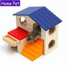 Pet Products - Cute Adorable Brown Blue Red Yellow Hamster Rat Guinea Pig Home - Excellent For Putting Inside The Cage - Decorate And Personalize Your Pet's House With This Lovely Accessory