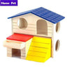 Pet Products - Cute Adorable Brown Blue Red Yellow Hamster Rat Guinea Pig Home - Excellent For Putting Inside The Cage - Decorate And Personalize Your Pet's House With This Lovely Accessory