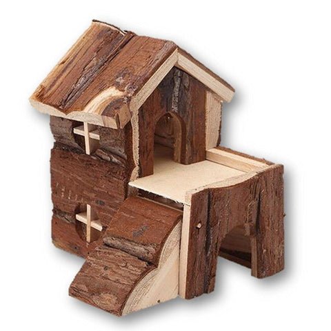 Pet Products - Cute Adorable Brown Church Hamster Rat Guinea Pig Home - Excellent For Putting Inside The Cage - Decorate And Personalize Your Pet's House With This Lovely Accessory - A Must Have For All Pet Lovers