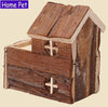 Pet Products - Cute Adorable Brown Church Hamster Rat Guinea Pig Home - Excellent For Putting Inside The Cage - Decorate And Personalize Your Pet's House With This Lovely Accessory - A Must Have For All Pet Lovers