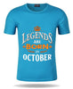 Legends Are Born in October Men's T Shirts - Limited Edition
