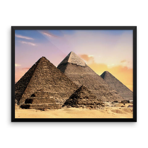 Pyramid Framed Photo Poster Wall Art Decoration Decor For Bedroom Living Room