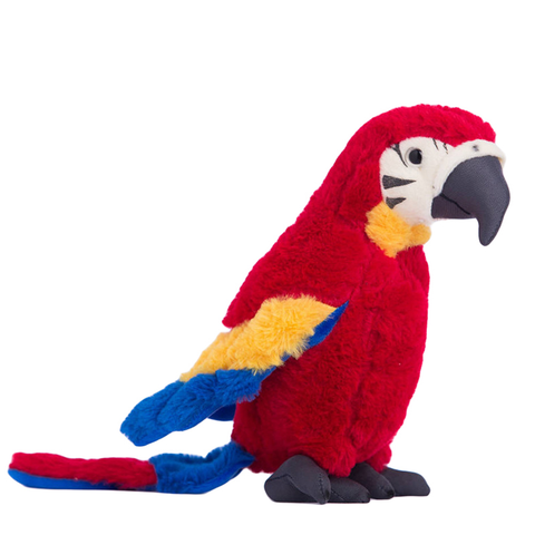 LightningStore Adorable Cute Red Orange and Blue Parrot Stuffed Animal Doll Realistic Looking Plush Toys Plushie Children's Gifts Animals