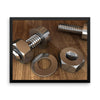 Screws Nuts And Bolts Engineering Framed Photo Poster Wall Art Decoration Decor For Bedroom Living Room