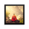 Shaolin Monk Meditation Framed Photo Poster Wall Art Decoration Decor For Bedroom Living Room
