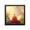 Shaolin Monk Meditation Framed Photo Poster Wall Art Decoration Decor For Bedroom Living Room