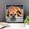 Sleeping Bulldog Framed Photo Poster Wall Art Decoration Decor For Bedroom Living Room