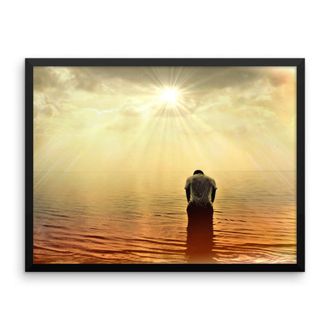 Sunrise Ocean Redemption Framed Photo Poster Wall Art Decoration Decor For Bedroom Living Room