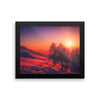 Sunset Snow Mountain Framed Photo Poster Wall Art Decoration Decor For Bedroom Living Room