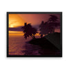 Sunset Trees Framed Photo Poster Wall Art Decoration Decor For Bedroom Living Room