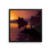 Sunset Trees Framed Photo Poster Wall Art Decoration Decor For Bedroom Living Room