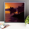 Sunset Trees Framed Photo Poster Wall Art Decoration Decor For Bedroom Living Room