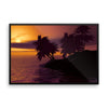 Sunset Trees Framed Photo Poster Wall Art Decoration Decor For Bedroom Living Room