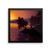 Sunset Trees Framed Photo Poster Wall Art Decoration Decor For Bedroom Living Room