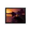Sunset Trees Framed Photo Poster Wall Art Decoration Decor For Bedroom Living Room