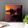 Sunset Trees Framed Photo Poster Wall Art Decoration Decor For Bedroom Living Room
