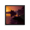 Sunset Trees Framed Photo Poster Wall Art Decoration Decor For Bedroom Living Room
