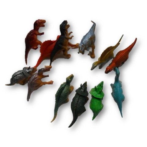 Toy - 1 Dozen 12 Pieces Dinosaur Action Figure Toy Set - Excellent Gifts For Children - Velociraptor Raptor Tyrannosaurus Rex T-Rex Triceratops