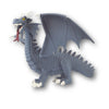 Toy - Gray Grey Blue Dragon Action Figure Toy - A Must Have For Children And Teens - Excellent As A Collector's Item